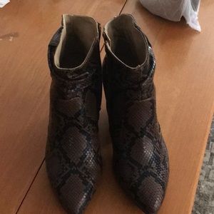 Seven Dials Snakeskin 7.5 Ankle Bootie